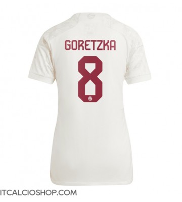 Bayern Munich Leon Goretzka #8 Terza Maglia Femmina 2023-24 Manica Corta